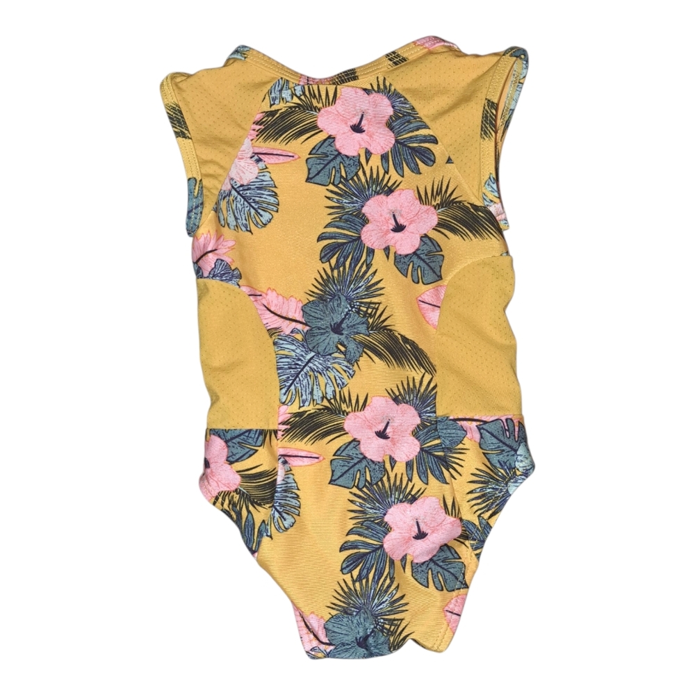 Cat & Jack Yellow Floral Kids Swimsuit